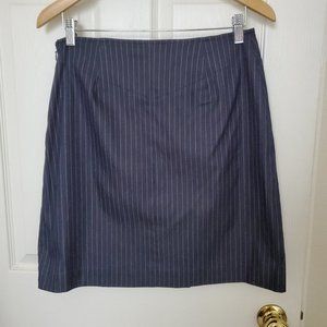 Valerie Stevens Navy Pinstripe Pencil Skirt